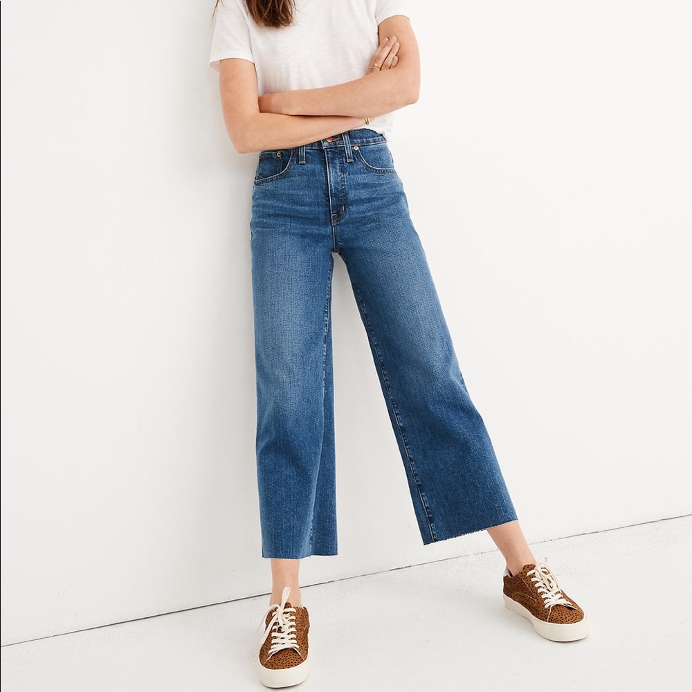 Madewell Slim Wide Leg Crop Jeans Size 26